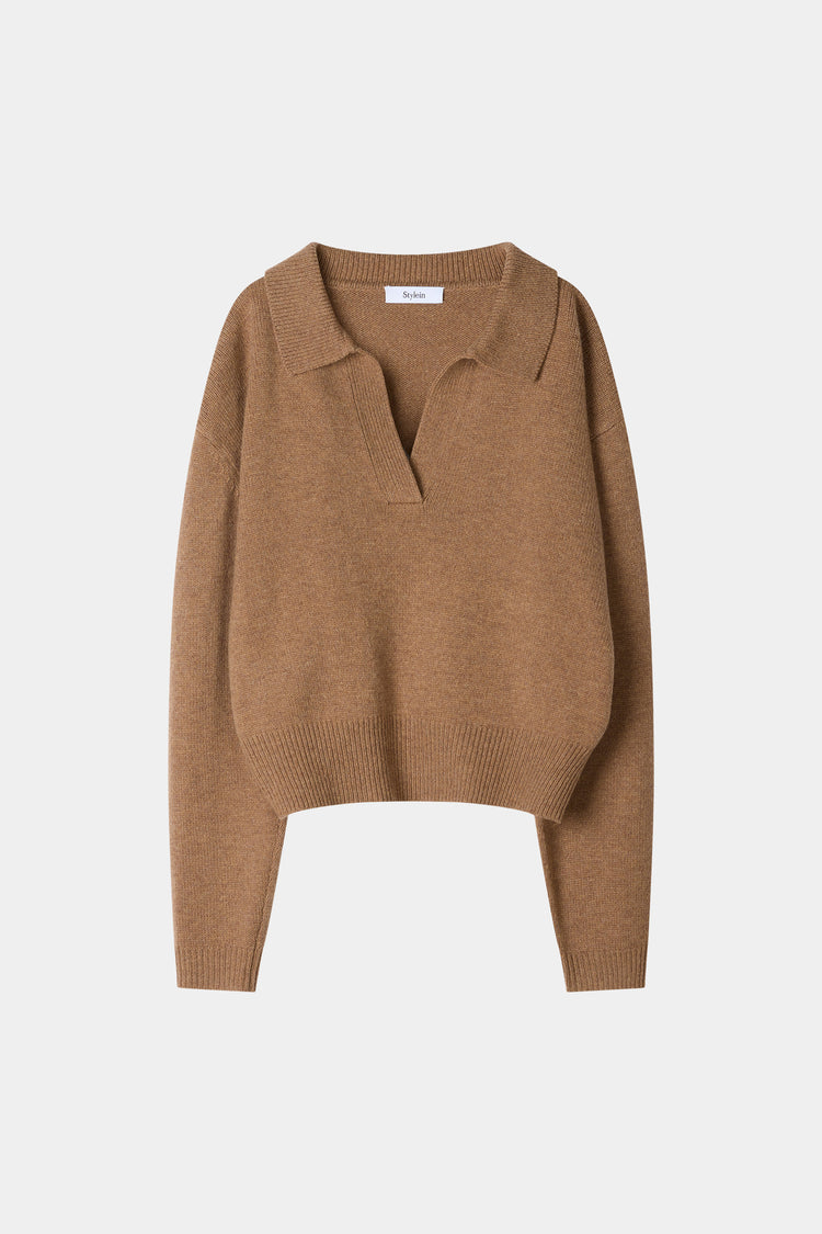 SHORT WOOL CARDIGAN - HARMONY PRALINE