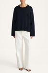 Abella knitted sweater midnight stylein model image front