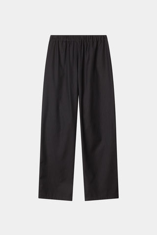 Belicia trousers coffee pinstripe stylein packshot