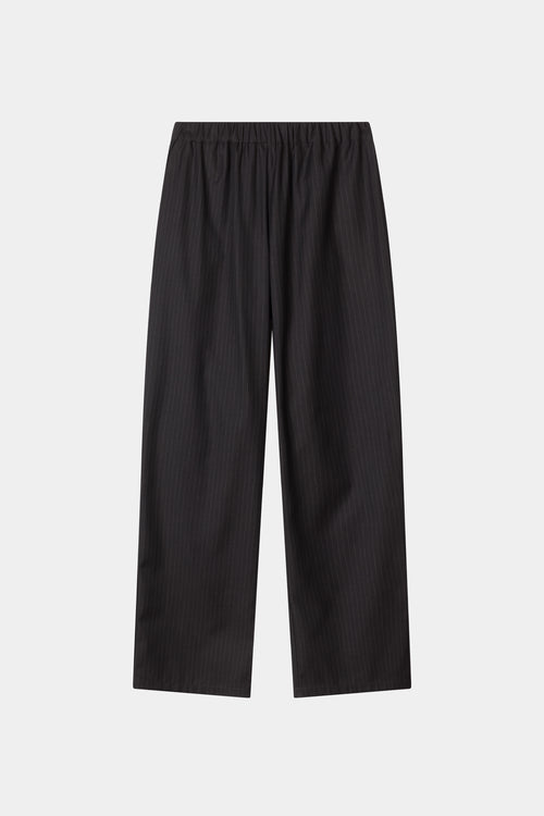 Belicia trousers coffee pinstripe stylein packshot