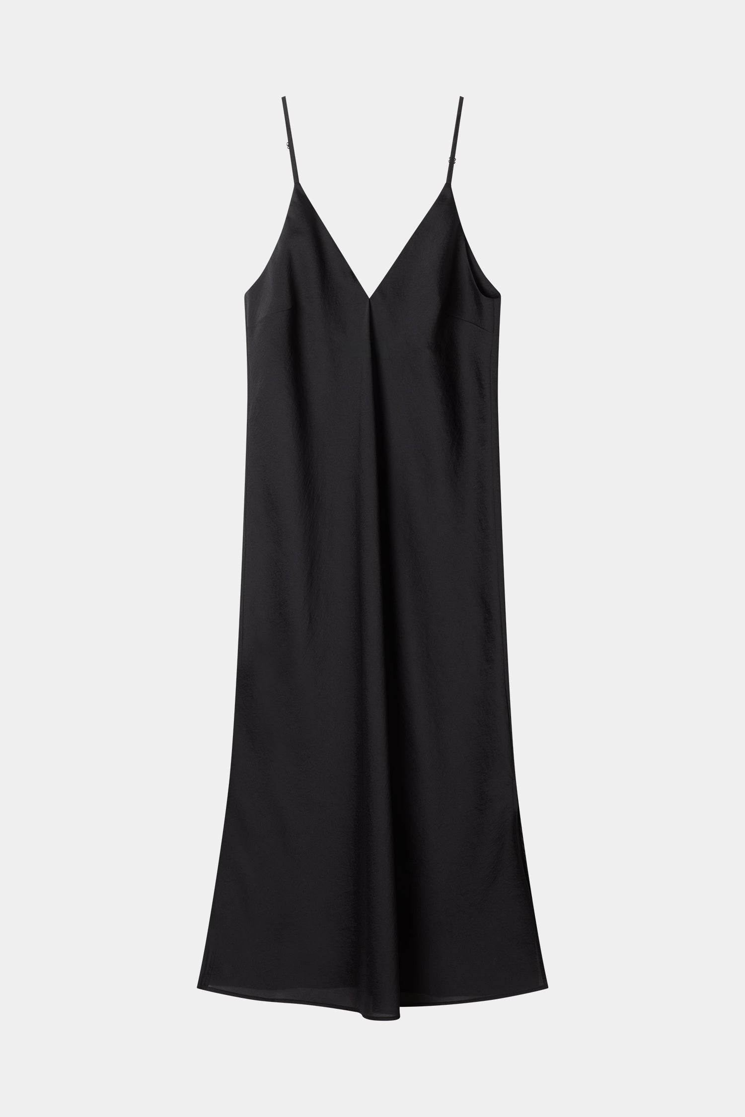 Babeline mid long v-neck slip dress praline stylein