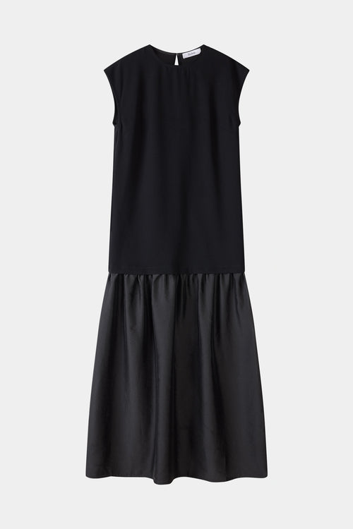 Black dress sheer stylein barnie front model image