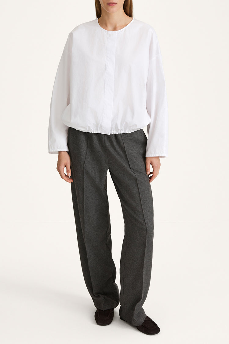 Belicia wide leg trousers dark grey stylein front