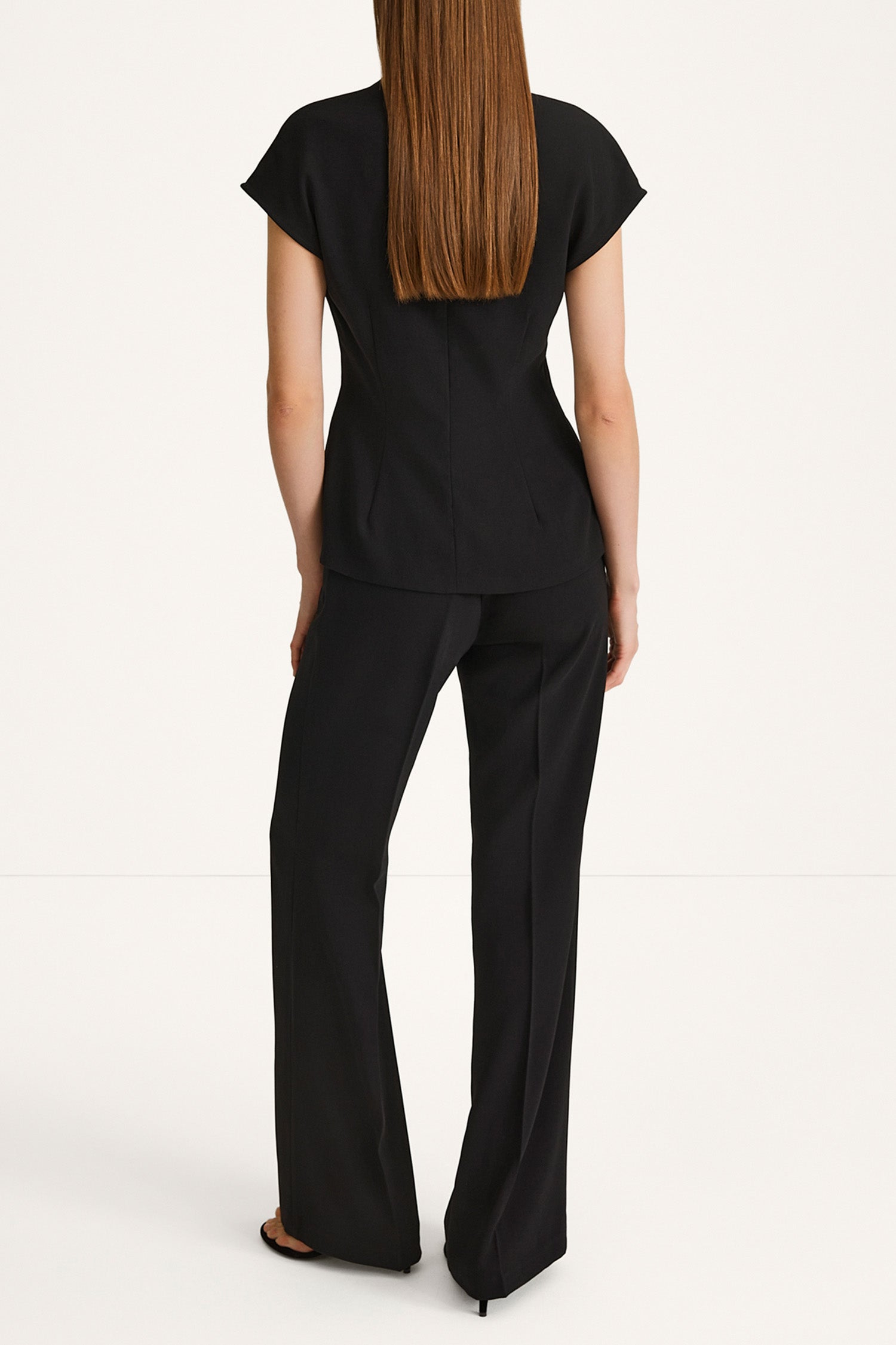 Berzo flared trousers black stylein model image back