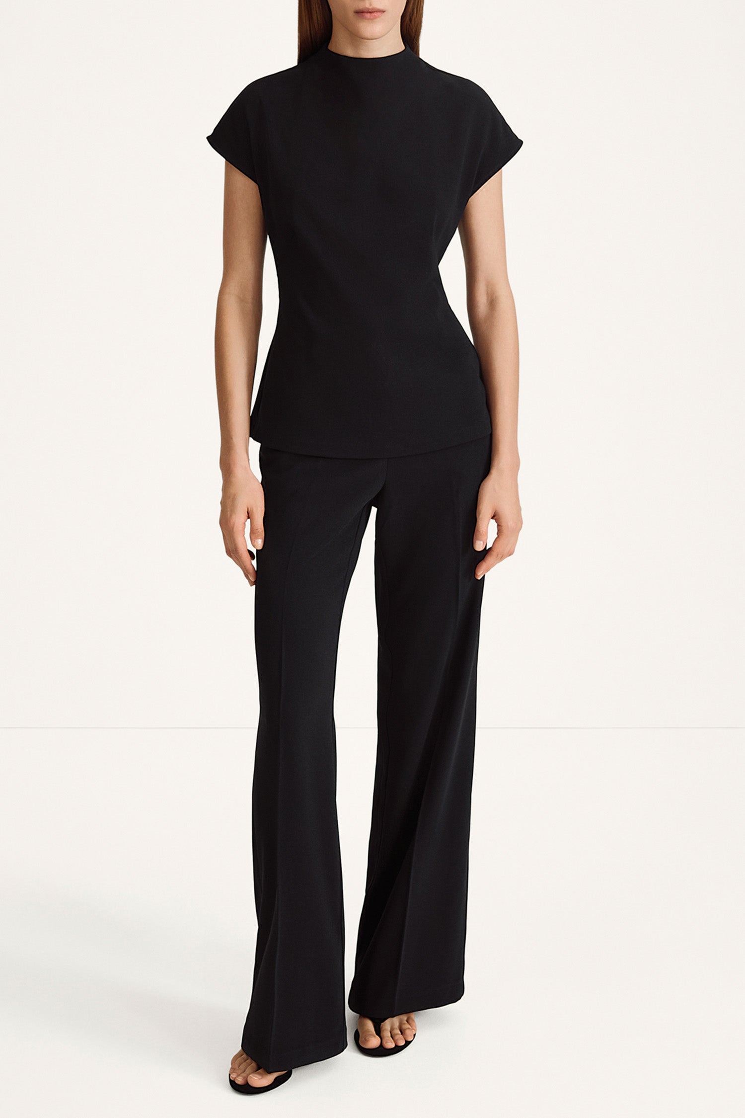 Berzo flared trousers black stylein model image front