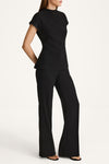 Berzo flared trousers black stylein model image side