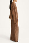 Beige transparent trousers Bitonto praline stylein side