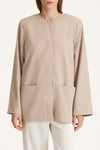 Blevio blazer sand stylein model image front close