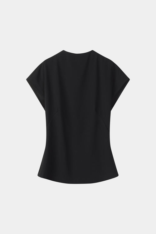 Borno short sleeve top black stylein packshot