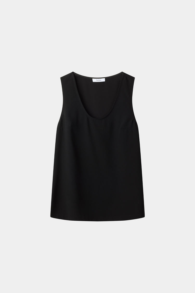 Buccino sleevless top black stylein packshot
