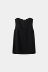Buccino sleevless top black stylein packshot