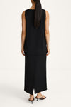 Buccino sleevless top black stylein model image back