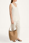 Buccino top ivory stylein model image side