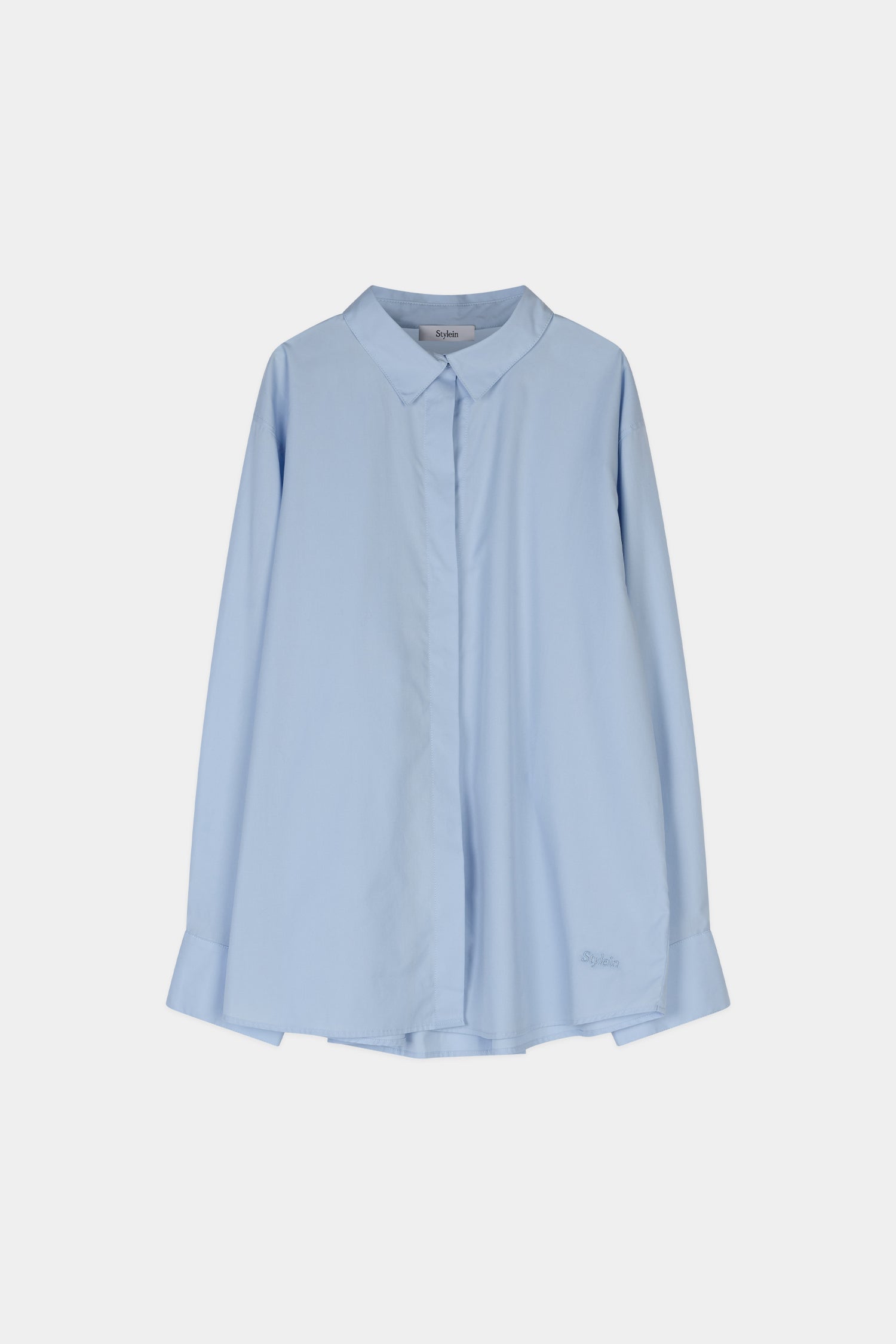 Janis shirt light blue stylein front packshot