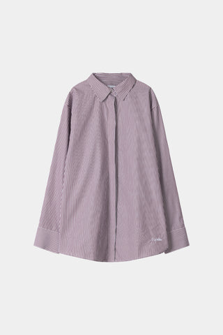 Red striped oversized cotton shirt stylein jansell packshot
