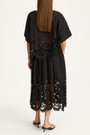 Jassira embroidery blouse black stylein model image back