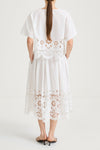 Jassira embroidery blouse white stylein model image back