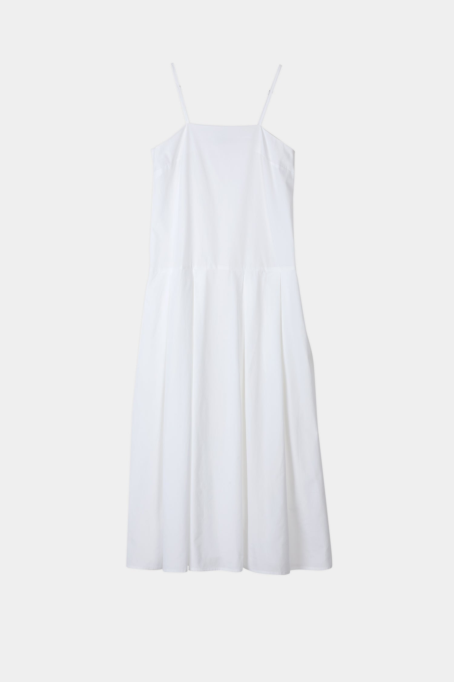 Jelena dress loose slip dress straps square neckline white stylein packshot