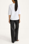 white oversized t-shirt stylein jemmy back