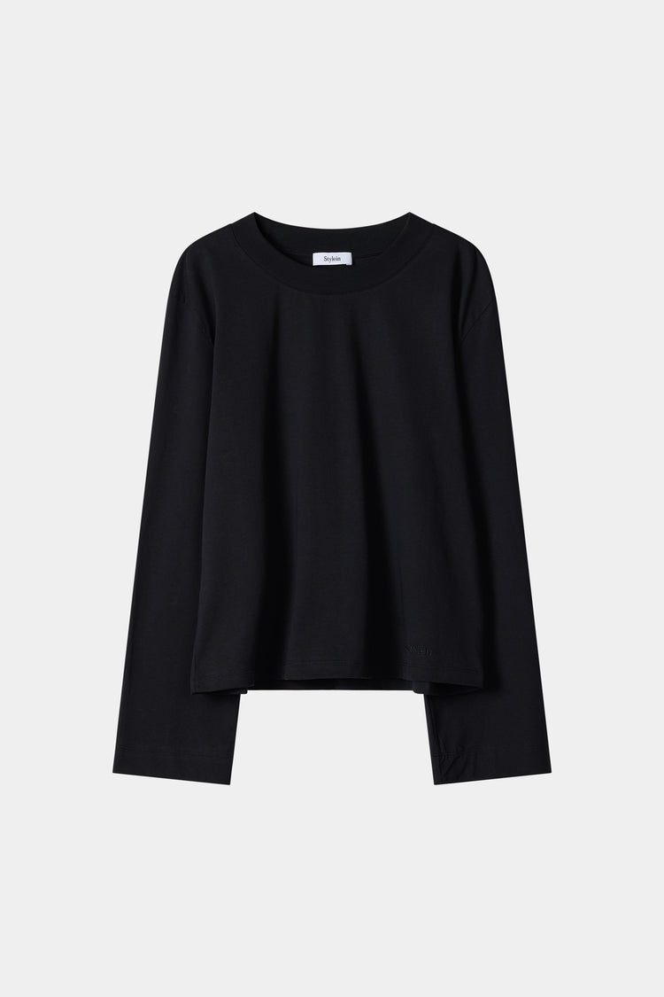 black long sleeve top stylein jemmy