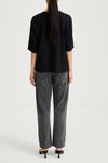 Joyce t-shirt oversized boxy black stylein model image back