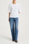 Joyce t-shirt oversized boxy white stylein model image front