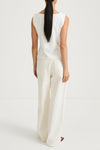 Jody sleeveless top cream stylein model image back