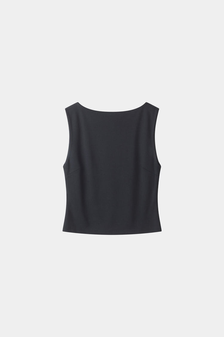Jody sleeveless top black stylein packshot