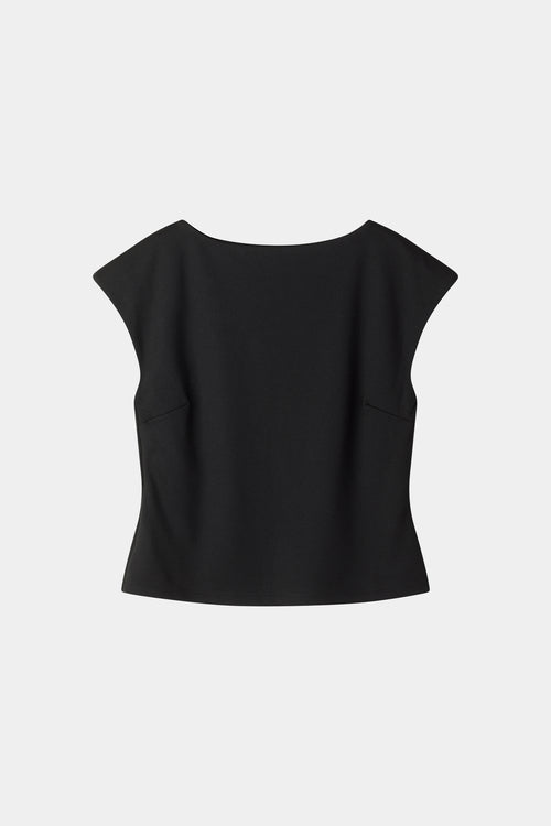 Jodyn sleeveless top black stylein packshot