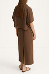 Joelle blouse cacao stylein model image back