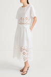 Jorah embroidery skirt white stylein model image side