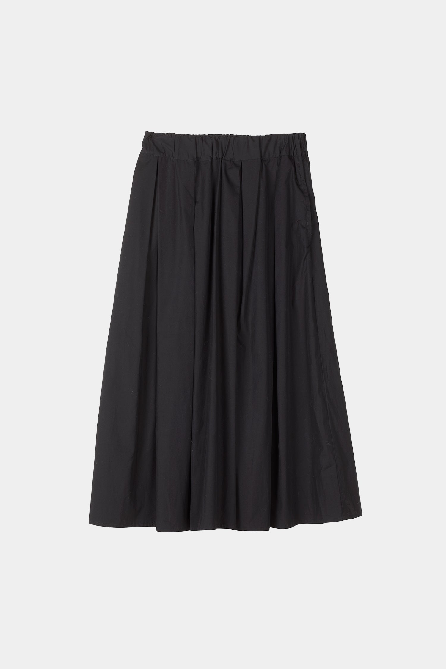 Jorina skirt voluminous mid length a line black stylein packshot