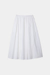 Jorina skirt voluminous mid length a line white stylein packshot