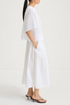 Jorina cotton midi skirt white stylein model image side