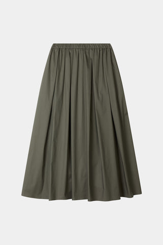a-lined midi skirt in green stylein packshot