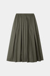 a-lined midi skirt in green stylein packshot