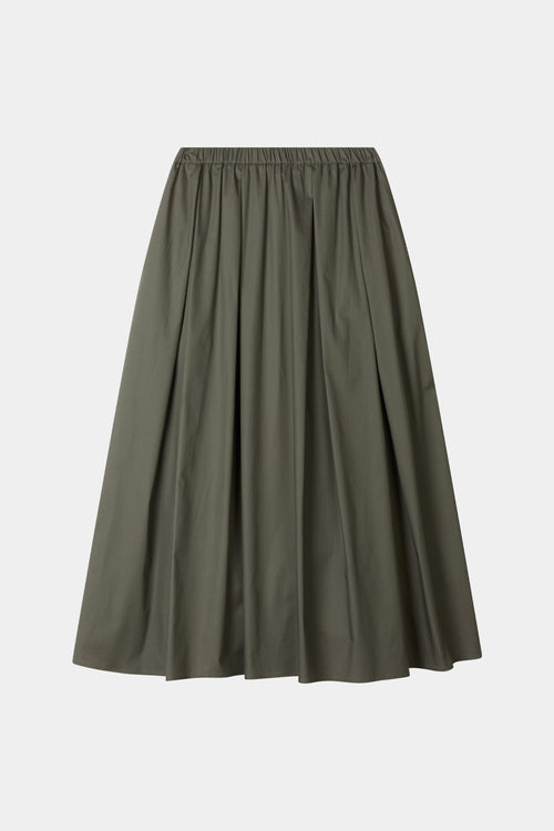 a-lined midi skirt in green stylein packshot