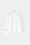 White wide sleeve shirt stylein jovanna front packshot