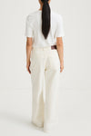 Kayne wide denim ecru stylein model image back