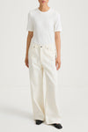 Kayne wide denim ecru stylein model image front