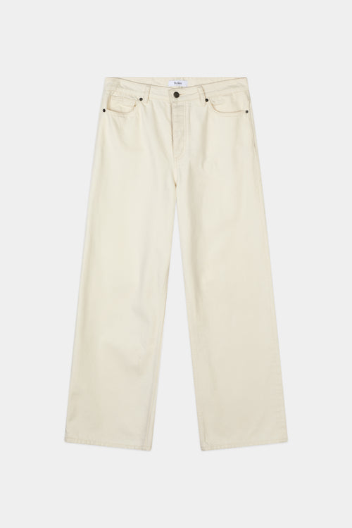 Kayne wide denim ecru stylein model image front