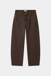 Brown denim barrel leg Keanu Stylein