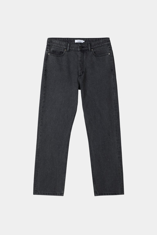 Ken original cropped straight fit denim mid waist mid grey stylein front image