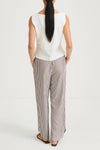 Mallea trousers brown stripe stylein model image back