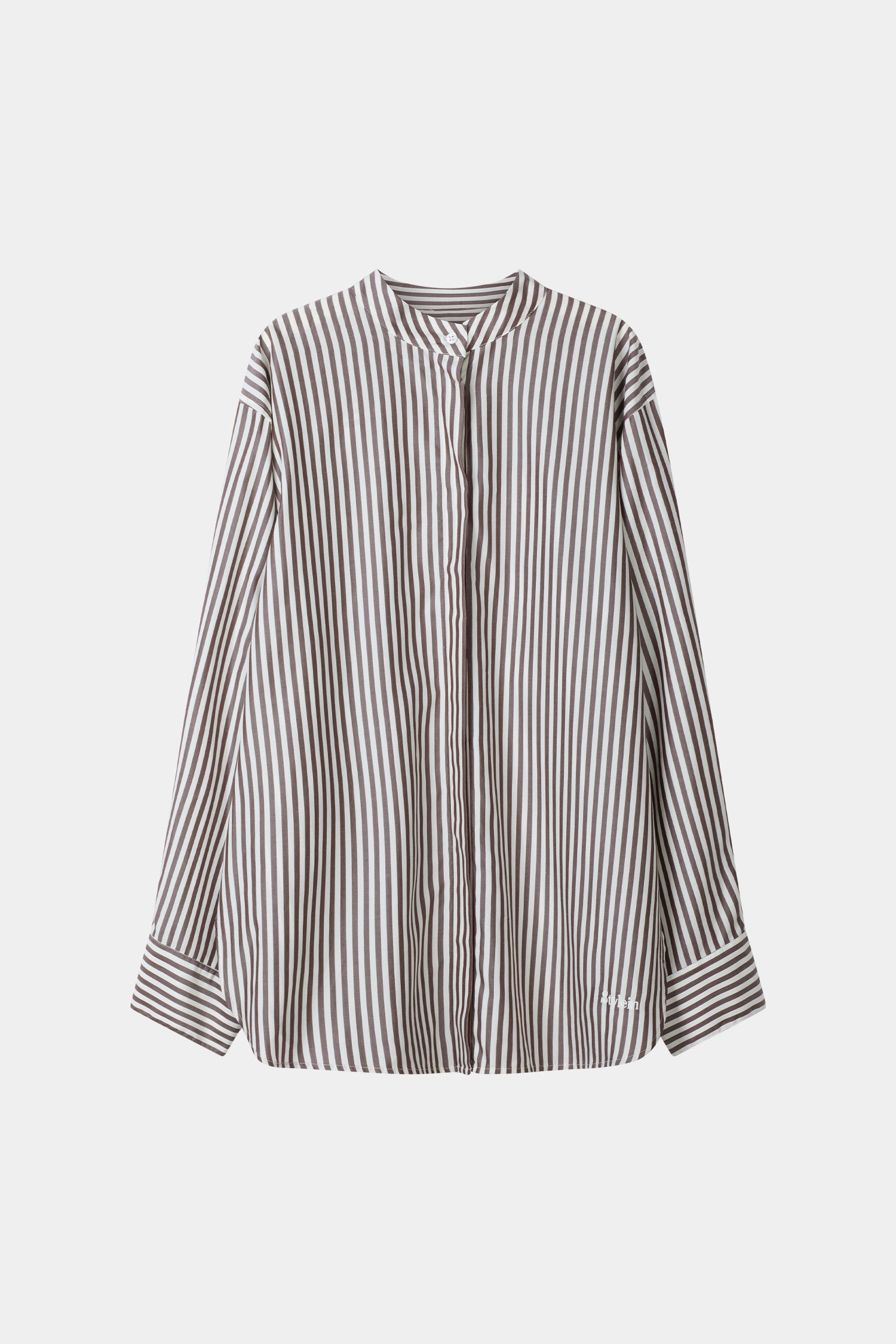Mandria shirt brown stripe stylein packshot