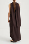 Matino scarf coffee stylein model image back