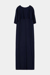 ASYMMETRIC CAPE MAXI DRESS - MAXINE MIDNIGHT