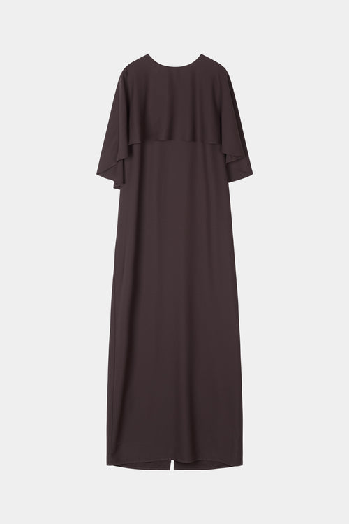 Maxine sleeveless maxi long dress coffee stylein model image front