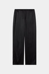 Meike satin wide leisure trousers black stylein packshot