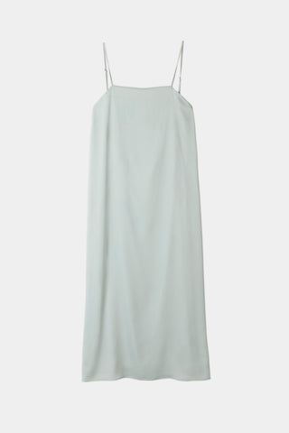 Melody dress matt chiffon ankle length straps square neckline front deep cowl neckline back horisontal strap mint stylein packshot